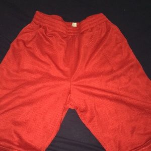 Red shorts
